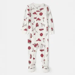 Carter's Baby Boys Footed Round Neck Long Sleeve One Piece Pajama