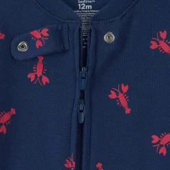 Carter's Baby Boys Footed Round Neck Long Sleeve One Piece Pajama