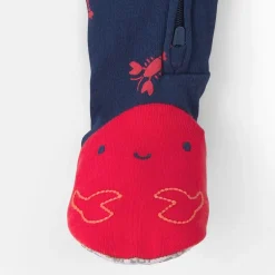 Carter's Baby Boys Footed Round Neck Long Sleeve One Piece Pajama