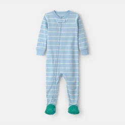 Carter's Baby Boys Footed Round Neck Long Sleeve One Piece Pajama