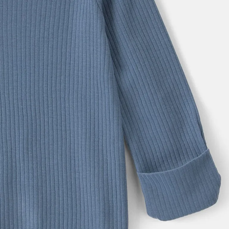Carter's Baby Boys Rib Crew Neck Long Sleeve 2-pc. Nightgown