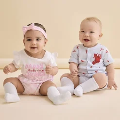 Carter's Baby Boys Short Sleeve Animal Romper