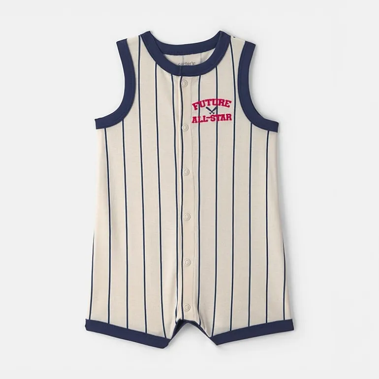 Carter's Baby Boys Sleeveless Striped Romper