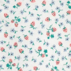 Carter's Baby Girls Footed Round Neck Long Sleeve One Piece Pajama