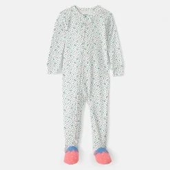 Carter's Baby Girls Footed Round Neck Long Sleeve One Piece Pajama