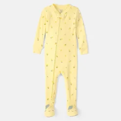Carter's Baby Girls Footed Round Neck Long Sleeve One Piece Pajama
