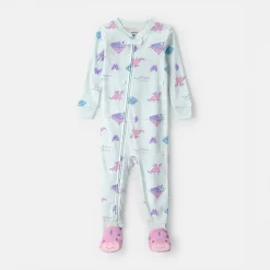 Carter's Baby Girls Footed Round Neck Long Sleeve One Piece Pajama