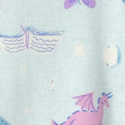 Carter's Baby Girls Footed Round Neck Long Sleeve One Piece Pajama