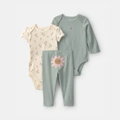 Carter's Baby Girls 3-pc. Pant Set