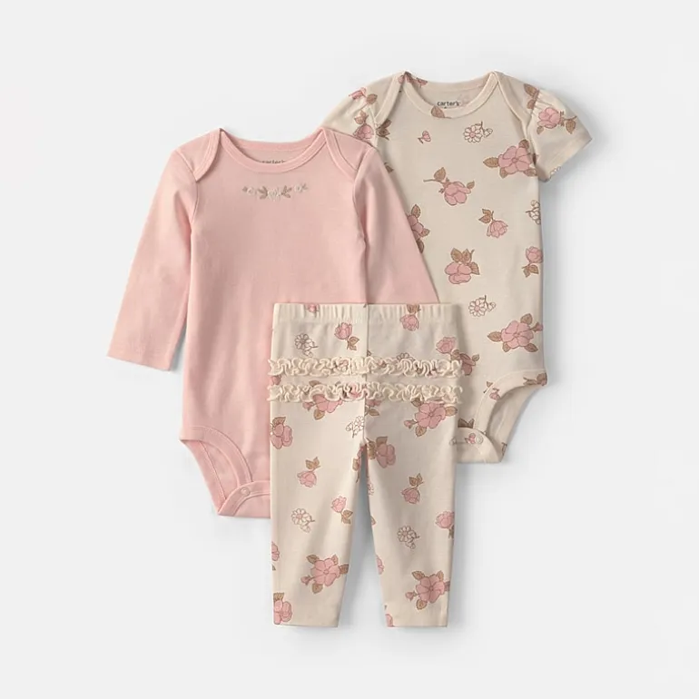 Carter's Baby Girls 3-pc. Pant Set