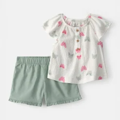Carter's Baby Girls 2-pc. Short Set