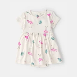 Carter's Baby Girls Short Sleeve Fitted Sundress