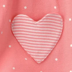 Carter's Baby Girls Short Sleeve Hearts Romper