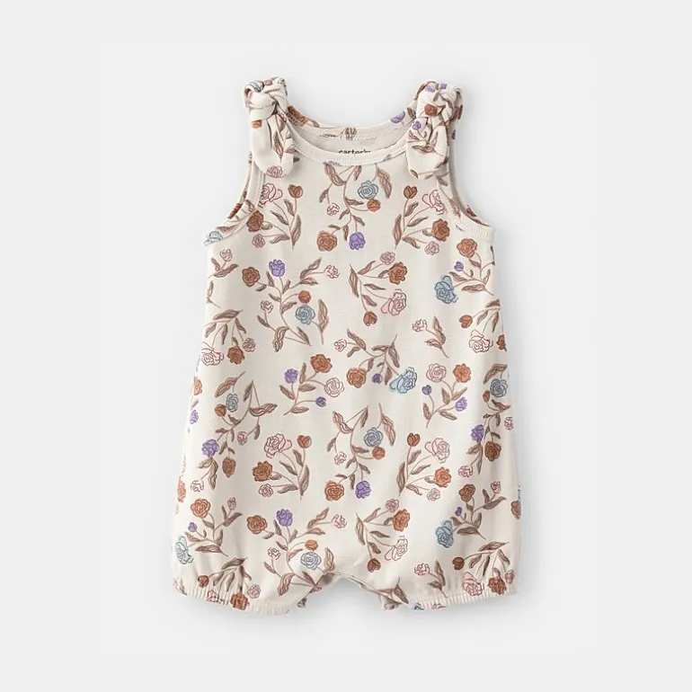 Carter's Baby Girls Sleeveless Floral Romper
