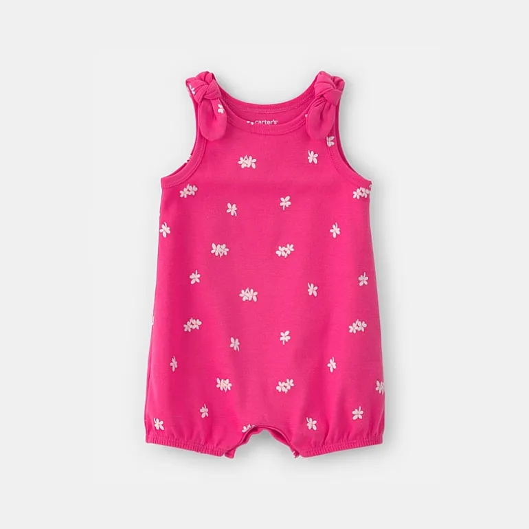 Carter's Baby Girls Sleeveless Floral Romper