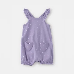 Carter's Baby Girls Sleeveless Polka Dot Romper