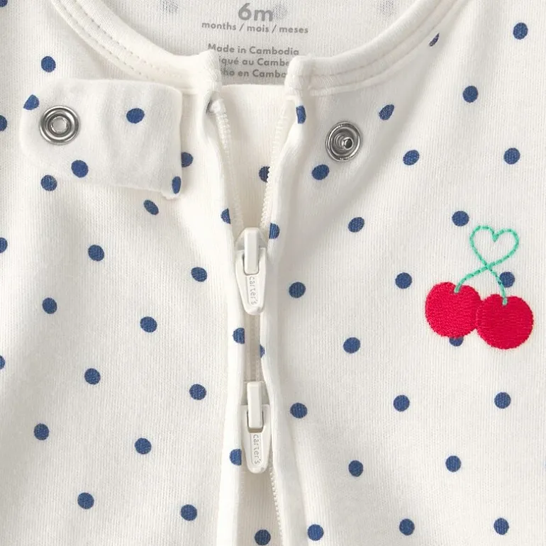 Carter's Cherry Baby Girls Dots Sleep and Play
