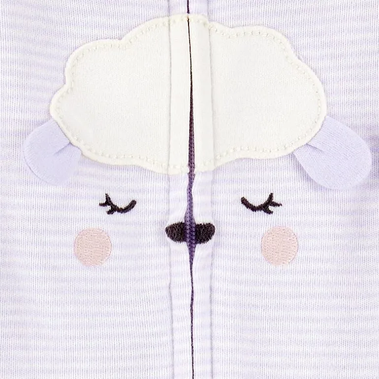 Carter's Lamb Baby Girls Striped Sleep and Play