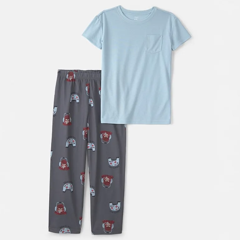 Carter's Little & Big Kid Boys Round Neck Short Sleeve 4-pc. Pajama Set