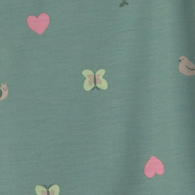 Carter's Little & Big Kid Girls Crew Neck Short Sleeve 2-pc. Nightgown