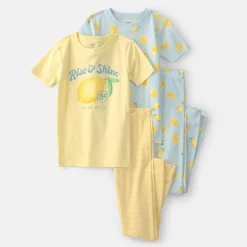 Carter's Little & Big Kid Girls Round Neck Short Sleeve 4-pc. Pajama Set
