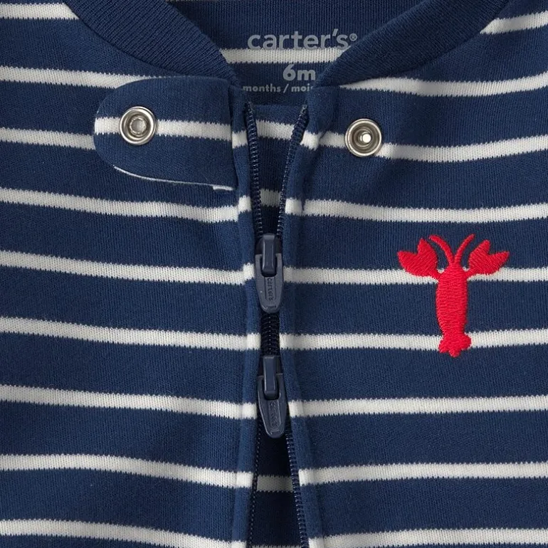 Carter's Lobster Baby Boys Striped Sleep and Play