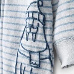 Carter's Otter Print Baby Unisex Striped Sleep and Play