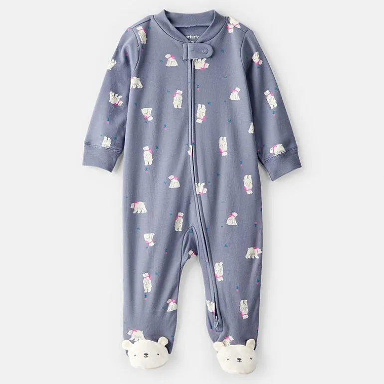 Carter's Polar Bear Baby Girls Sleep and Play