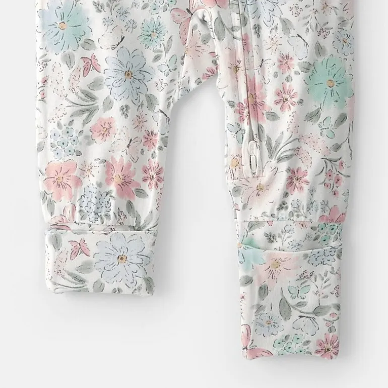 Carter's Purelysoft Baby Girls Floral Sleep and Play