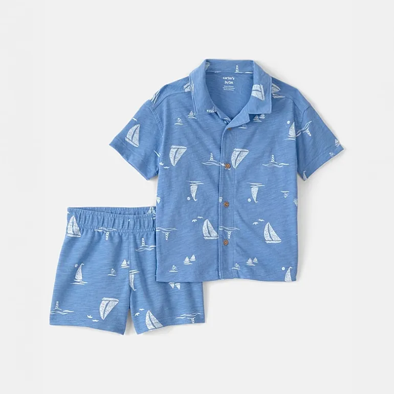 Carter's Sailboat Toddler Boys 2-pc. Short Set