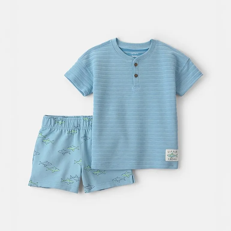 Carter's Shark Toddler Boys 2-pc. Short Set