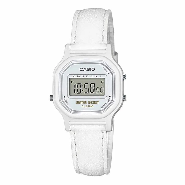 Casio Womens Digital White Strap Watch La-11wl-7apb