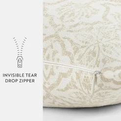 Casual Comfort Antique Floral Cotton Square Throw Pillow