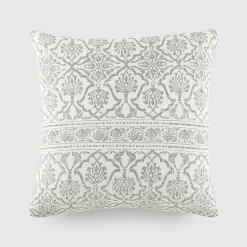Casual Comfort Antique Floral Cotton Square Throw Pillow