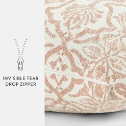 Casual Comfort Antique Floral Cotton Square Throw Pillow