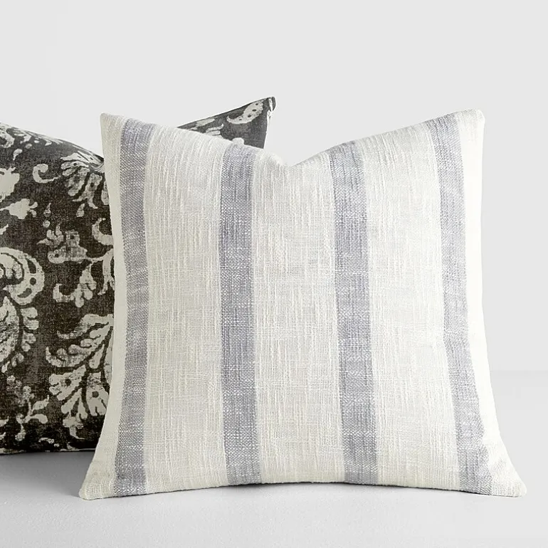Casual Comfort Awning Stripe Yarn Dyed 2-pc. Square Throw Pillow Set