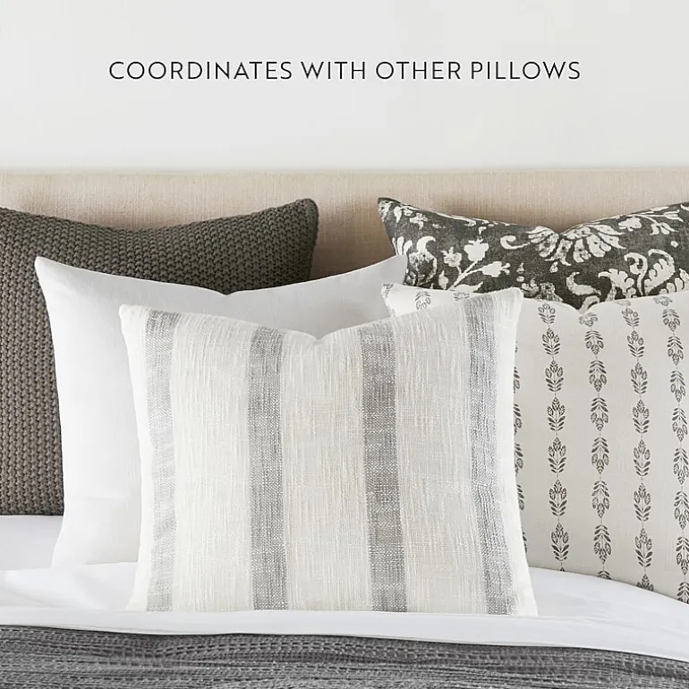 Casual Comfort Awning Stripe Yarn Dyed 2-pc. Square Throw Pillow Set