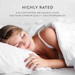 Casual Comfort Bamboo Leaves Midweight Down Alternative Comforter Set