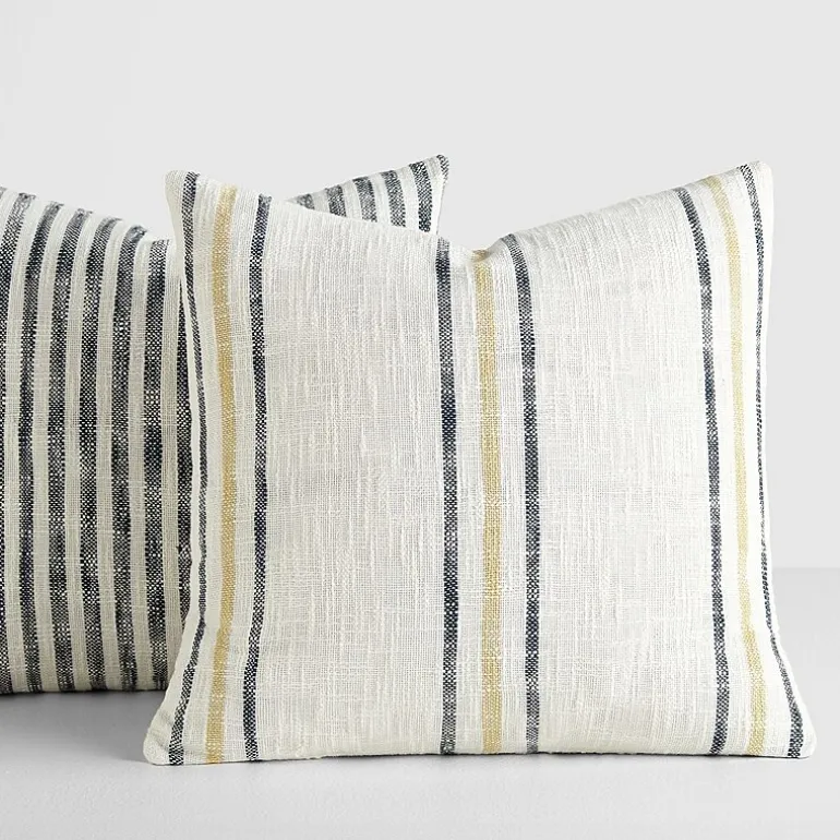 Casual Comfort Bengal Framed Stripe 2-pc. Square Throw Pillow Set