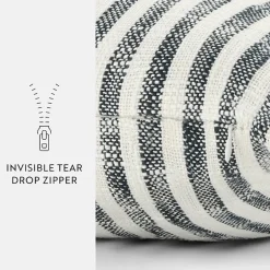 Casual Comfort Bengal Stripe Yarn Dyed Square Throw Pillow