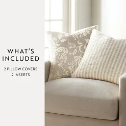 Casual Comfort Bengal Stripe Yarn Dyed 2-pc. Square Throw Pillow Set