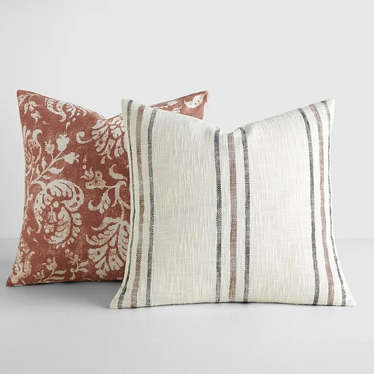 Casual Comfort Bengal Stripe Yarn Dyed 2-pc. Square Throw Pillow Set