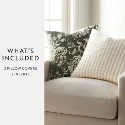 Casual Comfort Bengal Stripe Yarn Dyed 2-pc. Square Throw Pillow Set