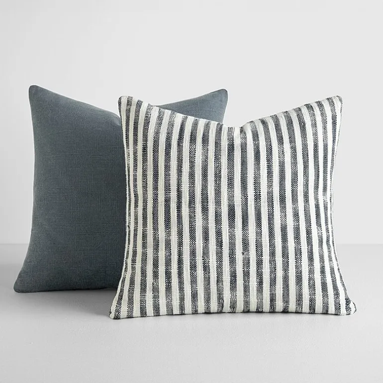 Casual Comfort Bengal Stripe Yarn Dyed 2-pc. Square Throw Pillow Set