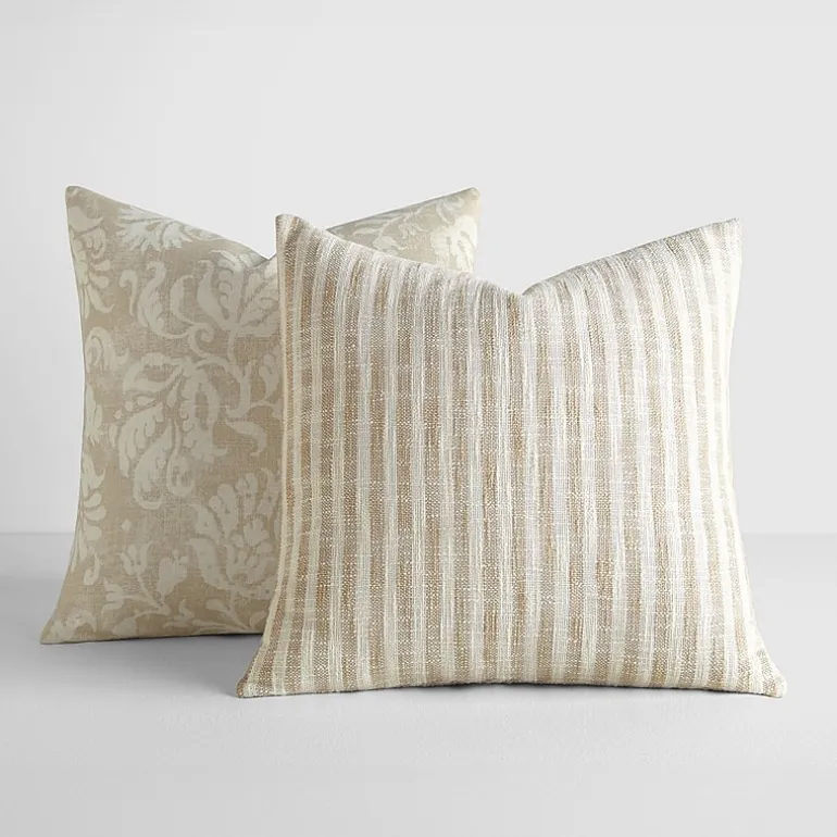 Casual Comfort Bengal Stripe Yarn Dyed 2-pc. Square Throw Pillow Set