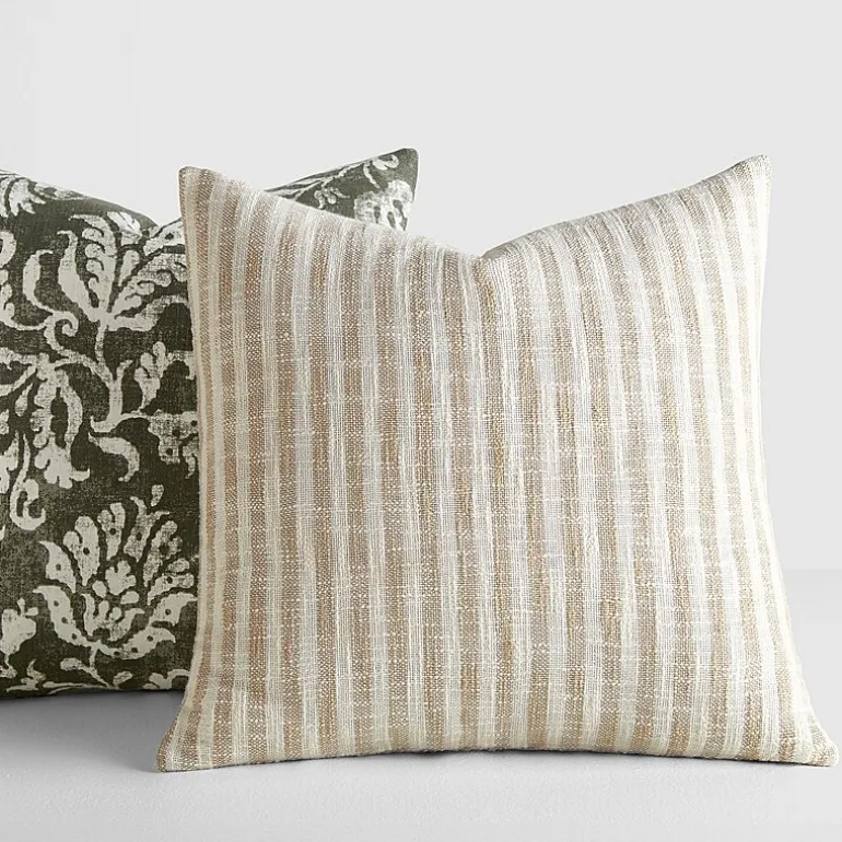 Casual Comfort Bengal Stripe Yarn Dyed 2-pc. Square Throw Pillow Set