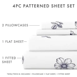 Casual Comfort Boho Pattern Deep Pocket Sheet Set