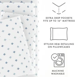 Casual Comfort Boho Pattern Deep Pocket Sheet Set