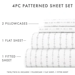 Casual Comfort Boho Pattern Deep Pocket Sheet Set