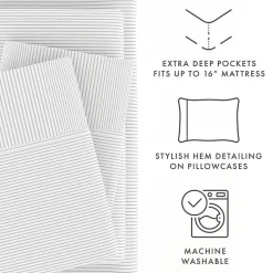 Casual Comfort Boho Pattern Deep Pocket Sheet Set